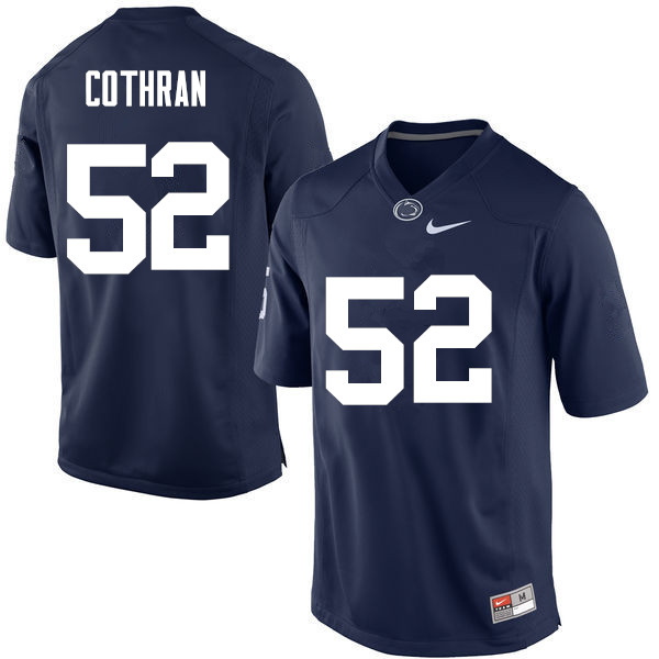 Men Penn State Nittany Lions #52 Curtis Cothran College Football Jerseys-Navy